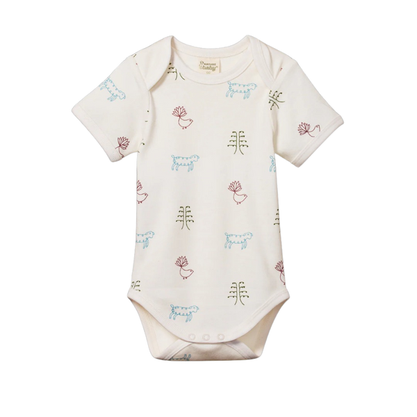 Nature Baby - Short Sleeve Bodysuit / Nature Baby Print