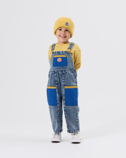 Goldie & Ace - Austin Vintage Denim Overalls / Colour Block