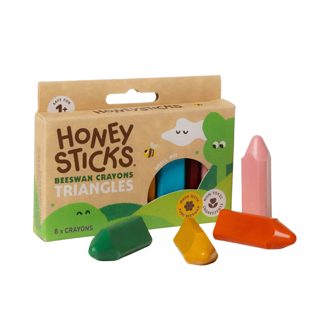 Honeysticks - Beeswax Crayons Triangles 8pk