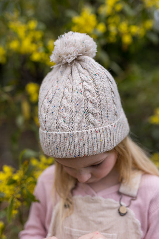 Acorn-Alps Beanie/Oatmeal Speckle