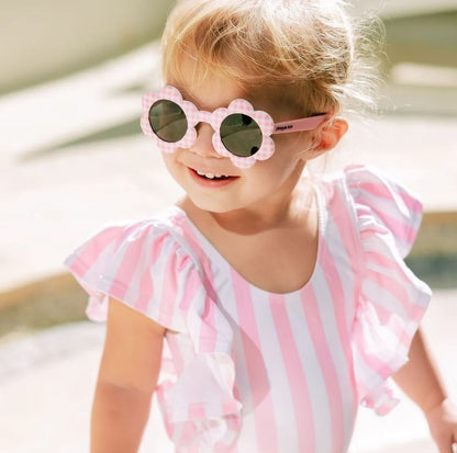 Frankie Ray Sunglasses - Baby Daisy / Pink Check (0-2Y)