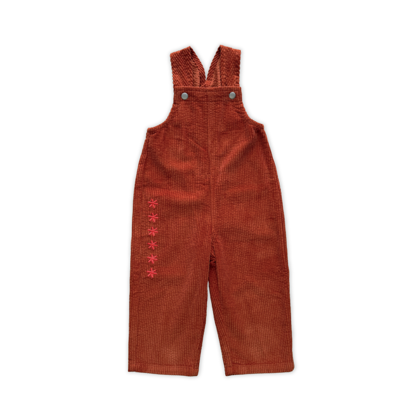 Grown Clothing - Organic Cord Overalls / Brick