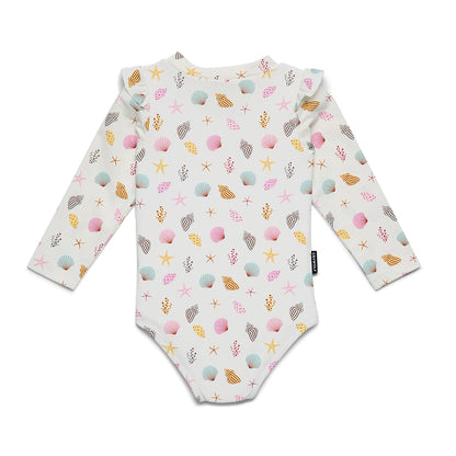 Cry Wolf - Baby Long Sleeve Swimsuit / Little Shell