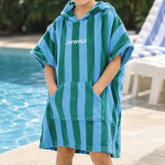Cry Wolf - Hooded Towel / Deck Stripe