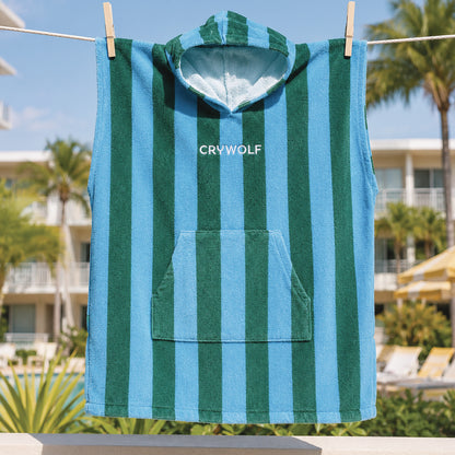 Cry Wolf - Hooded Towel / Deck Stripe