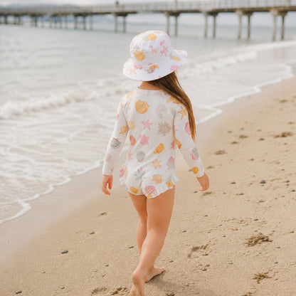Cry Wolf - Long Sleeve Swimsuit / Shell