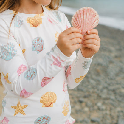Cry Wolf - Long Sleeve Swimsuit / Shell