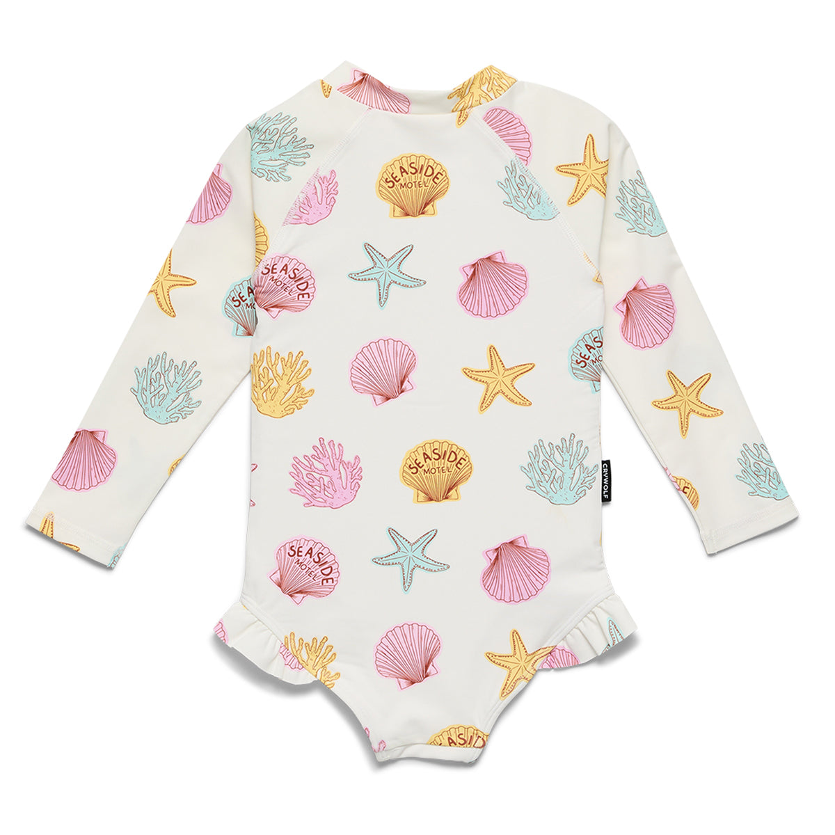 Cry Wolf - Long Sleeve Swimsuit / Shell