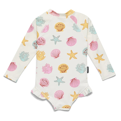 Cry Wolf - Long Sleeve Swimsuit / Shell