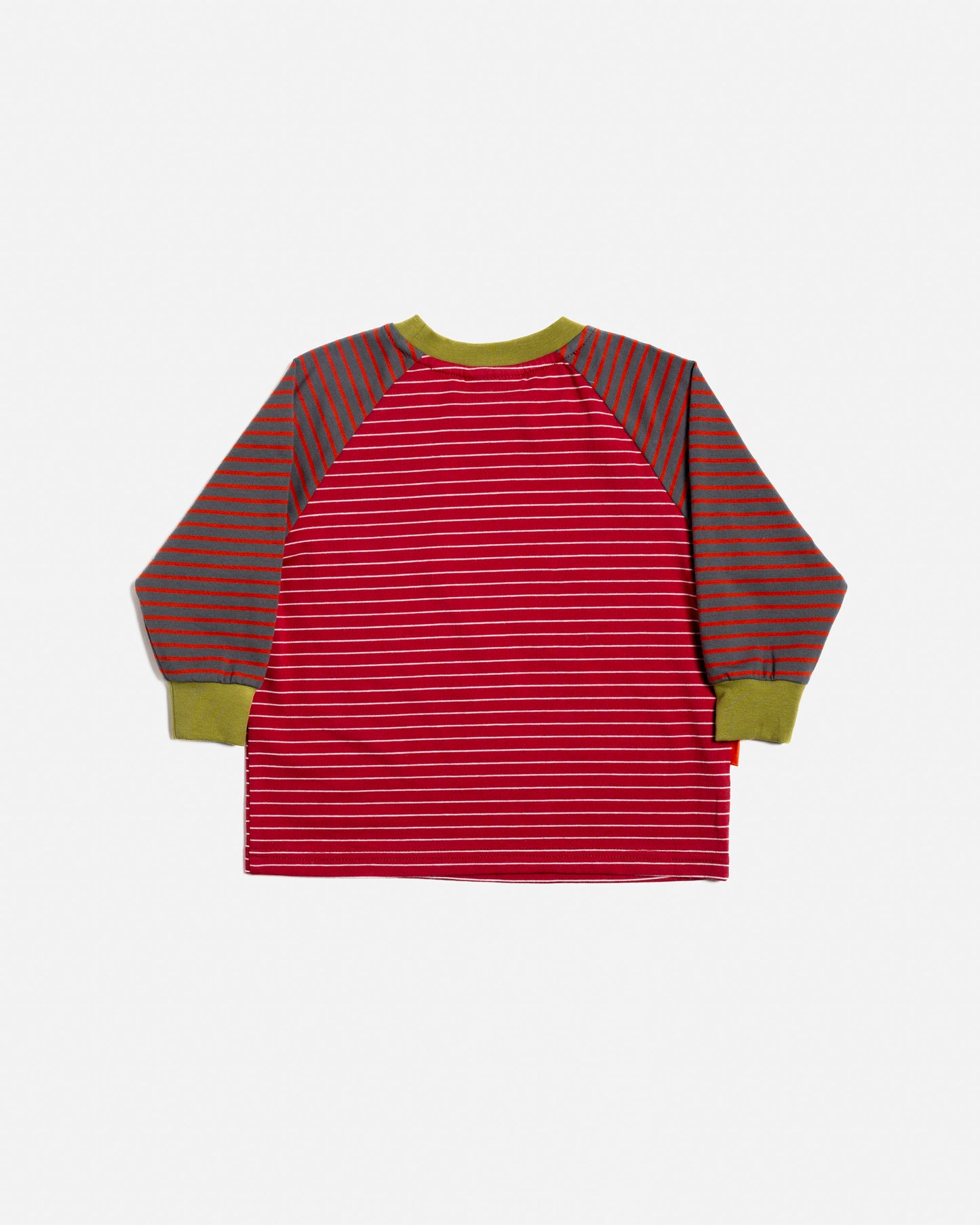 Das Ist Maurice - Raglan Long Sleeve T-Shirt /  Burgundy Stripes