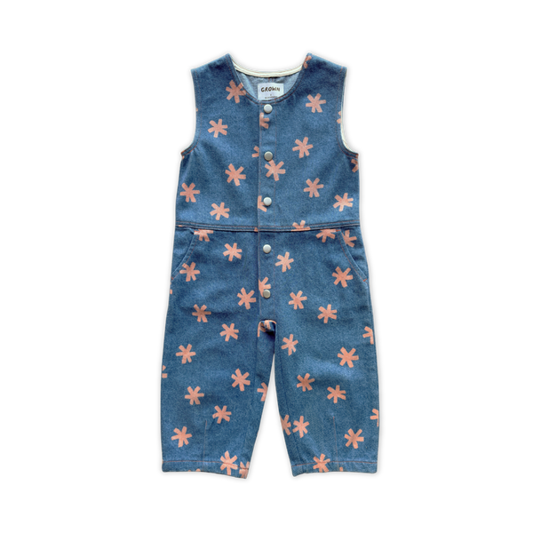 Grown Clothing - Organic Starlight Embroidery Denim Jumpsuit