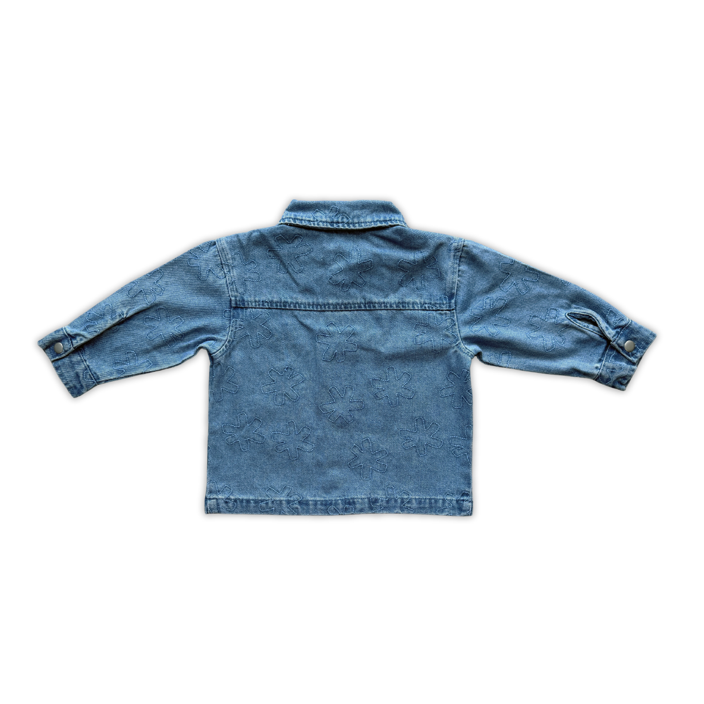 Grown Clothing - Organic Starlight Embroidery Denim Shirt Jacket
