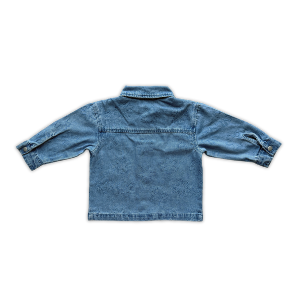 Grown Clothing - Organic Starlight Embroidery Denim Shirt Jacket