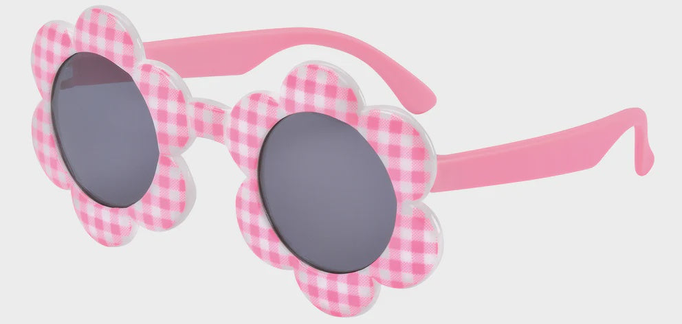 Frankie Ray Sunglasses - Baby Daisy / Pink Check (0-2Y)