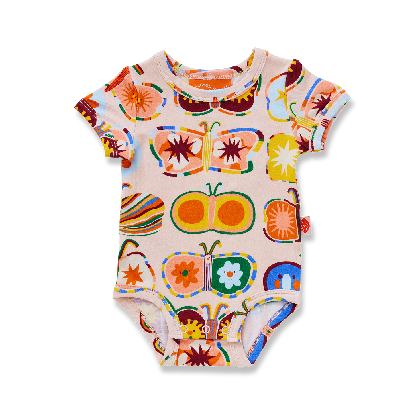 Halcyon Nights - Short Sleeve Bodysuit / Flutterby