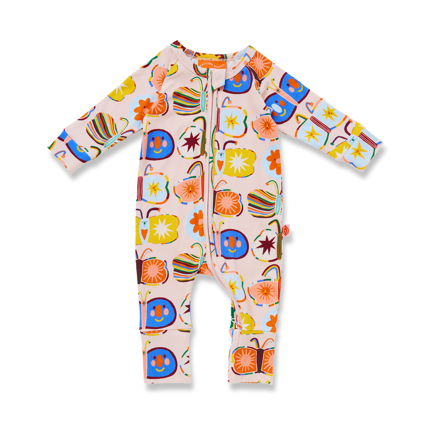 Halcyon Nights - Long Sleeve Romper / Flutterby
