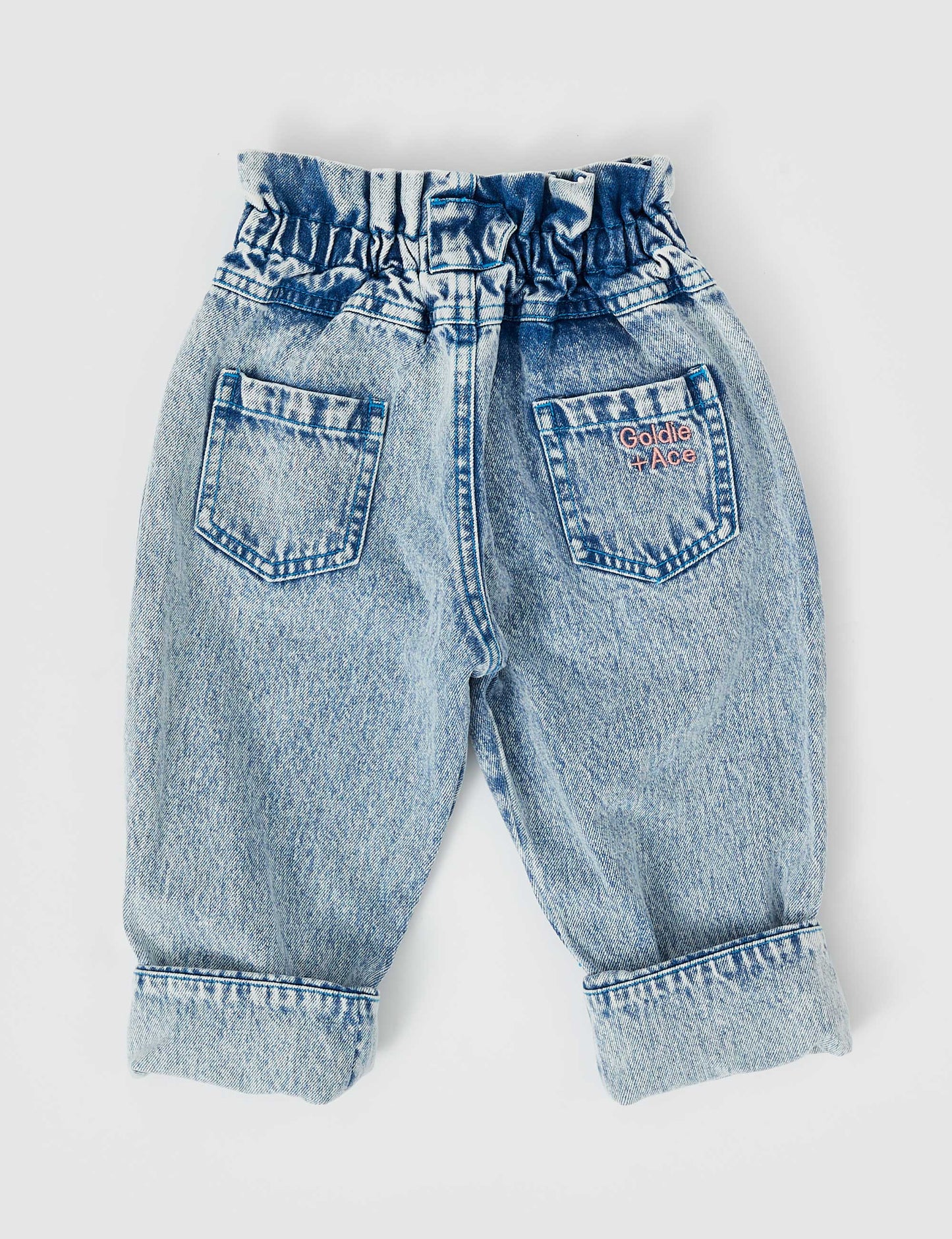 Goldie & Ace - Millie Paper Bag Jeans / Light Denim