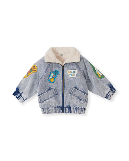 Goldie & Ace - Ari Denim Sherpa Jacket
