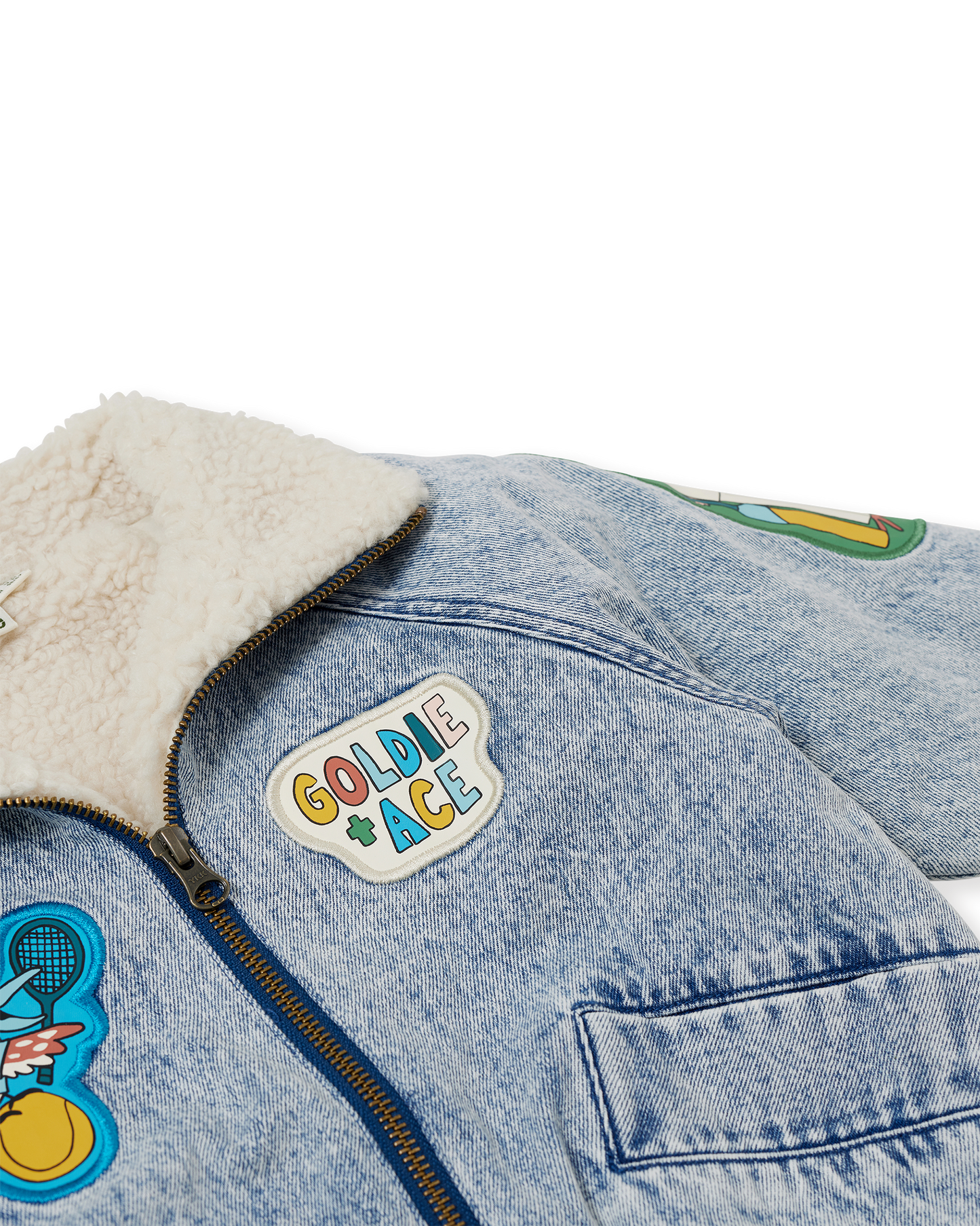 Goldie & Ace - Ari Denim Sherpa Jacket