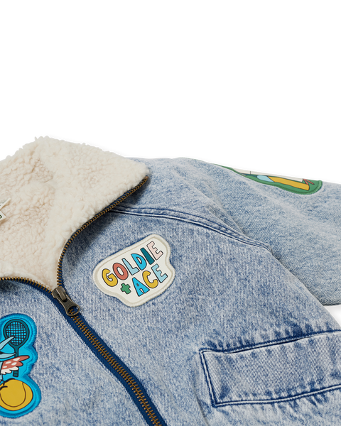 Goldie & Ace - Ari Denim Sherpa Jacket