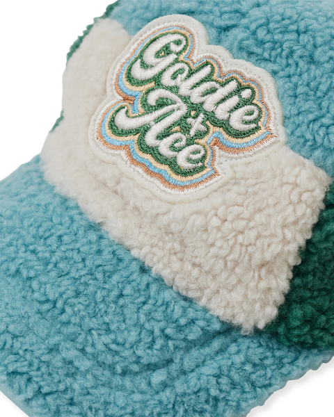 Goldie & Ace - Blair Sherpa Cap / Teal-Cream-Dark Jade