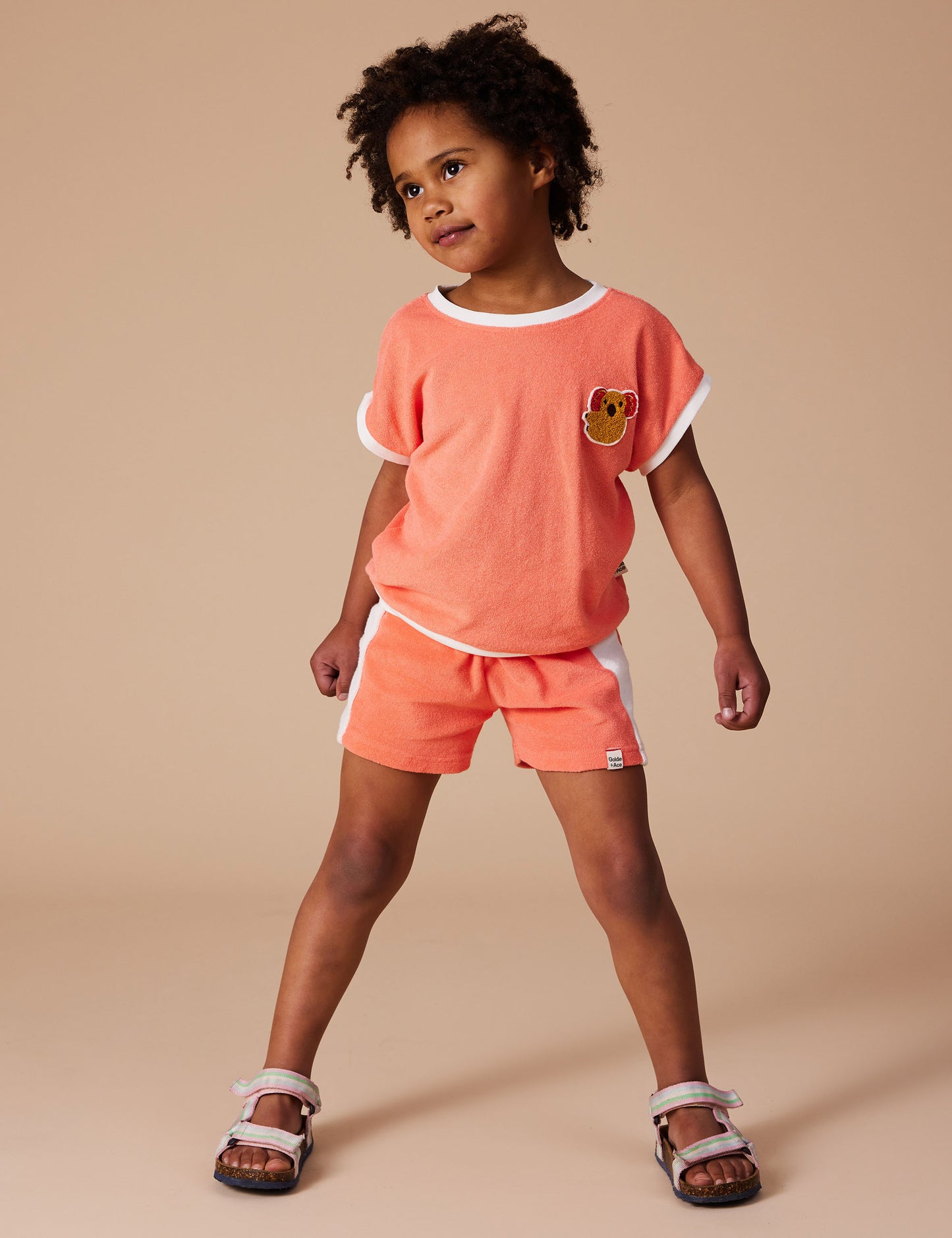 Goldie & Ace - Kenny Terry Towelling Sport Shorts / Melon
