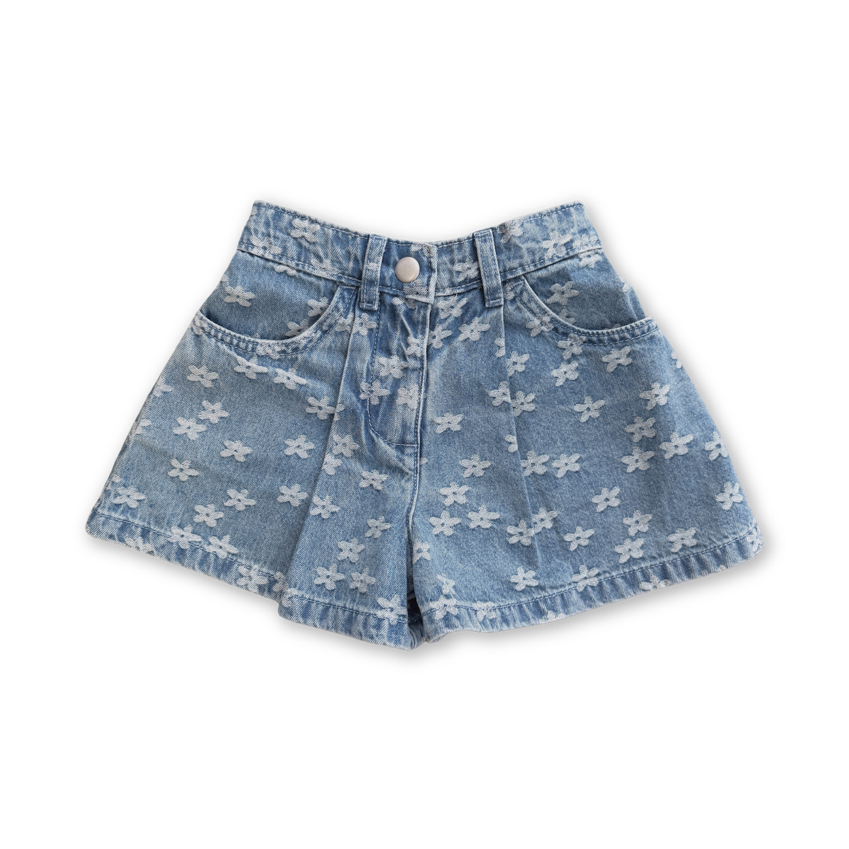 Grown Clothing - Daisy Denim Swing Shorts