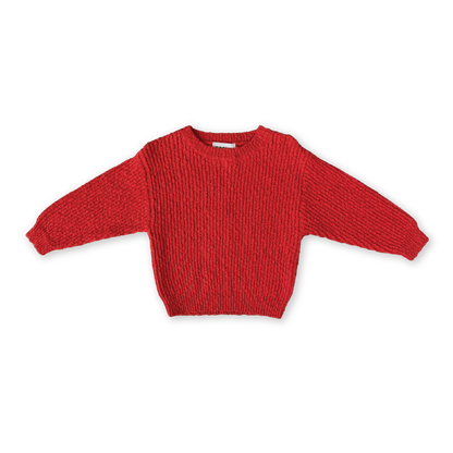 Grown Clothing - Organic Textured Knit Pull Over / Sauce