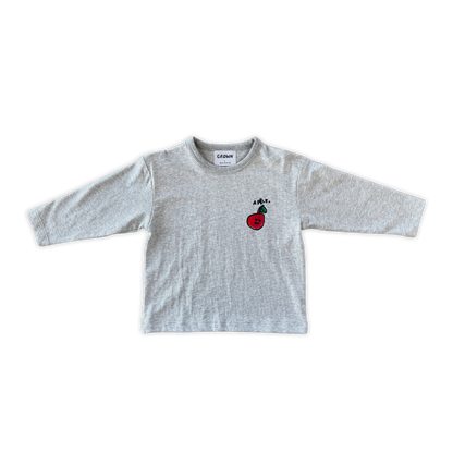 Grown Clothing - Organic Fruit Salad Long Sleeve Tee / Grey Marle