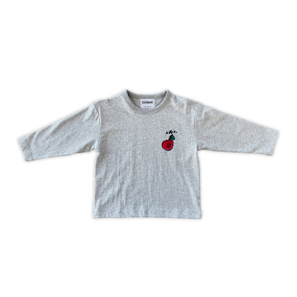 Grown Clothing - Organic Fruit Salad Long Sleeve Tee / Grey Marle