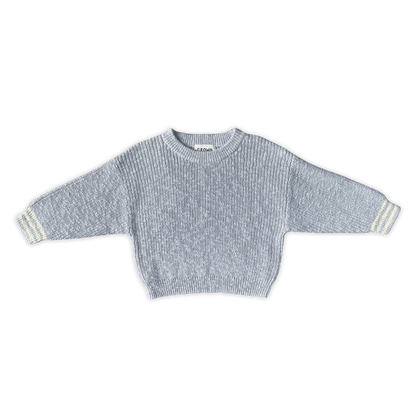 Grown Clothing - Organic Essential Textured Knit Pull Over / Haze