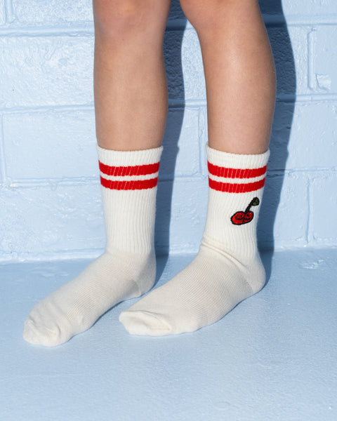 Grown Clothing - 2-Pack Fruit Salad Cotton Socks / Milk