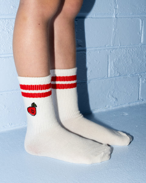 Grown Clothing - 2-Pack Fruit Salad Cotton Socks / Milk
