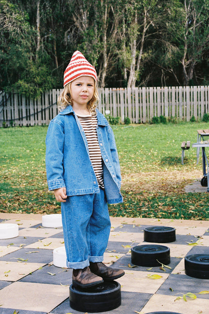 Grown Clothing - Organic Starlight Embroidery Denim Shirt Jacket