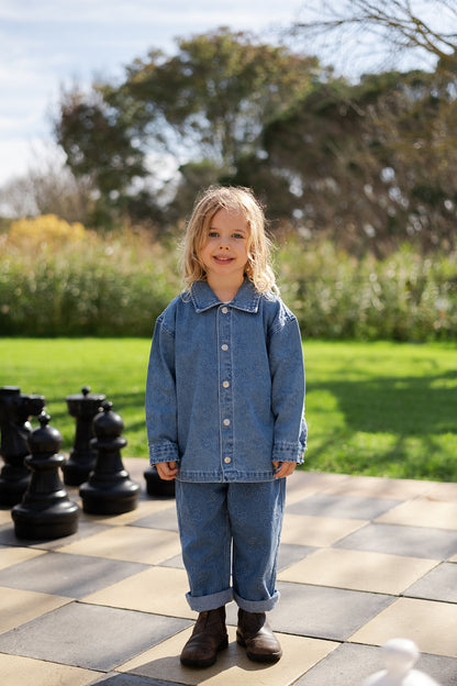 Grown Clothing - Organic Starlight Embroidery Denim Shirt Jacket