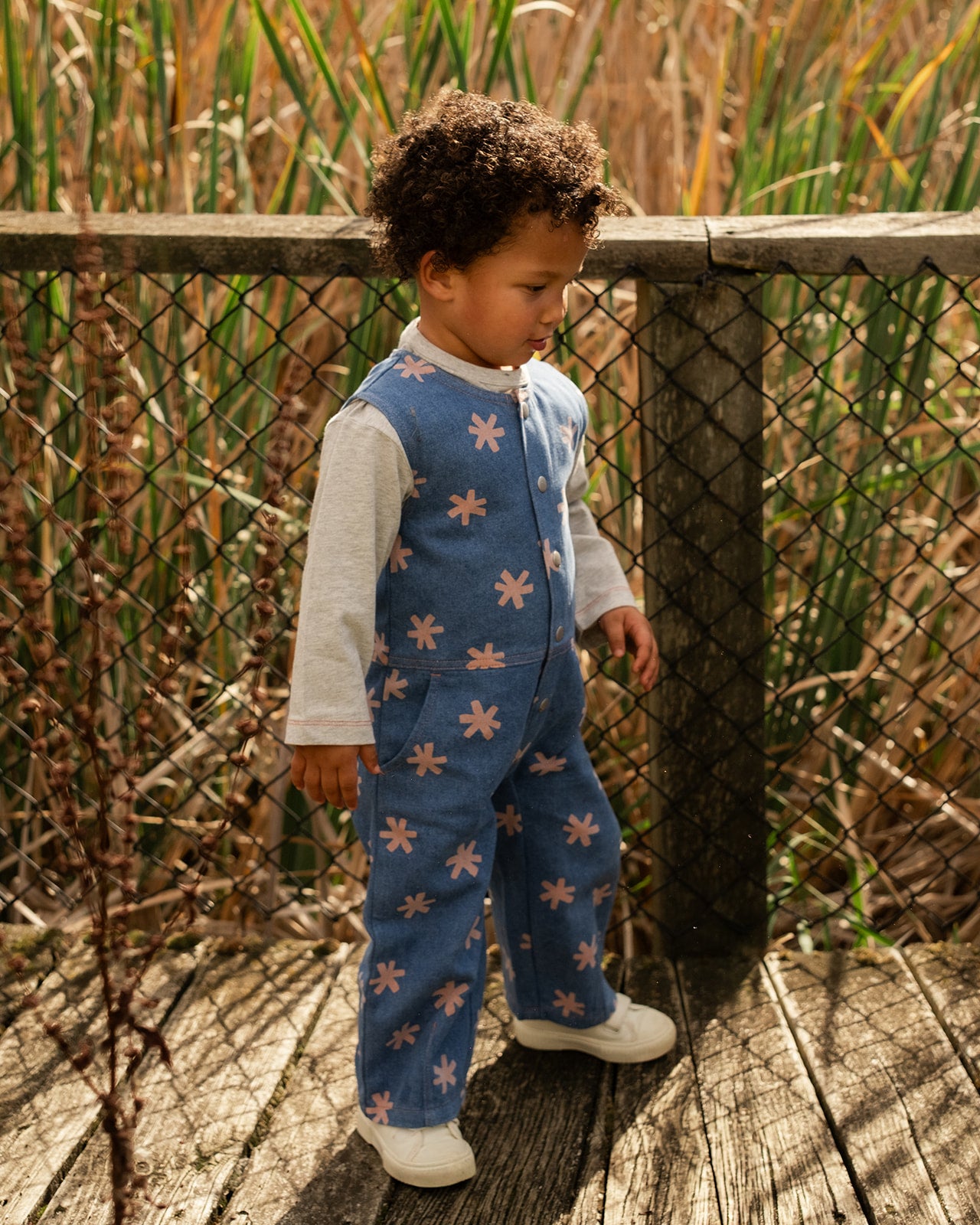 Grown Clothing - Organic Starlight Embroidery Denim Jumpsuit