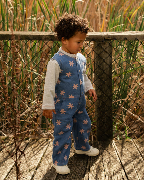Grown Clothing - Organic Starlight Embroidery Denim Jumpsuit