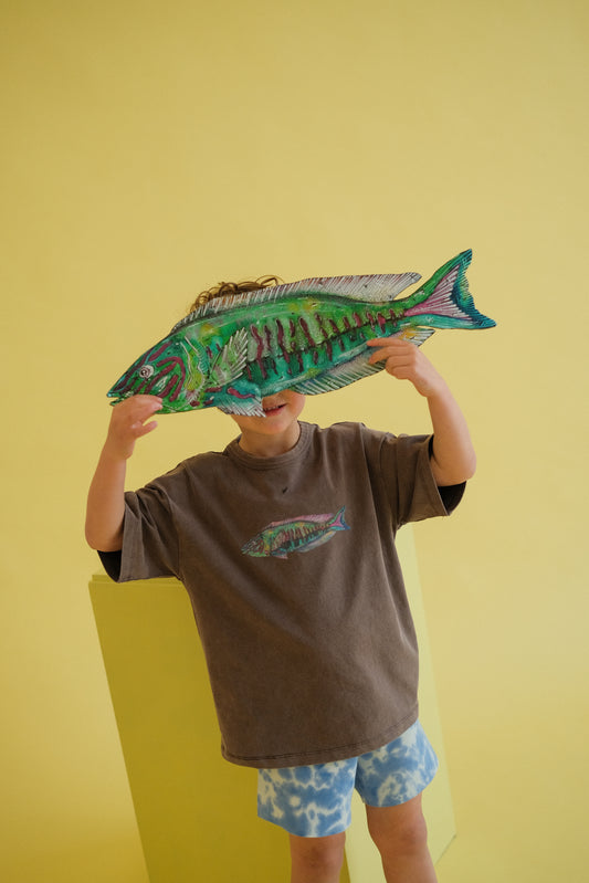 Grown Clothing - Parrot Fish Tee / Dune
