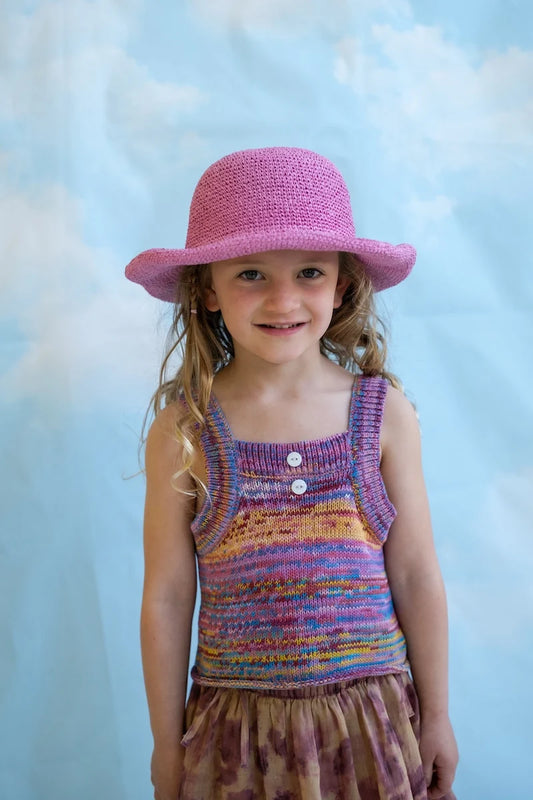 Grown Clothing - Crochet Adjustable Hat / Floss