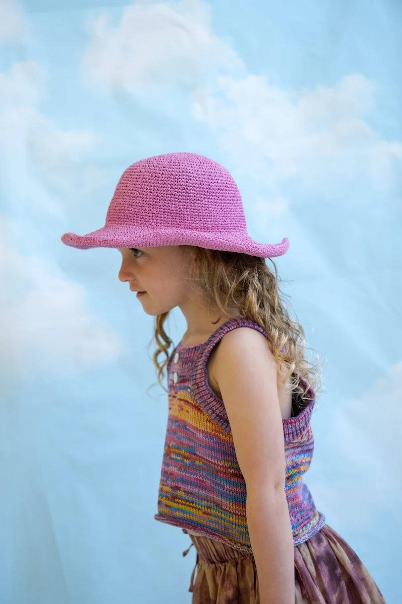 Grown Clothing - Crochet Adjustable Hat / Floss