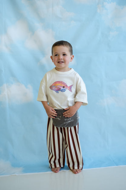 Grown Clothing - Perch Fish Tee / Cream
