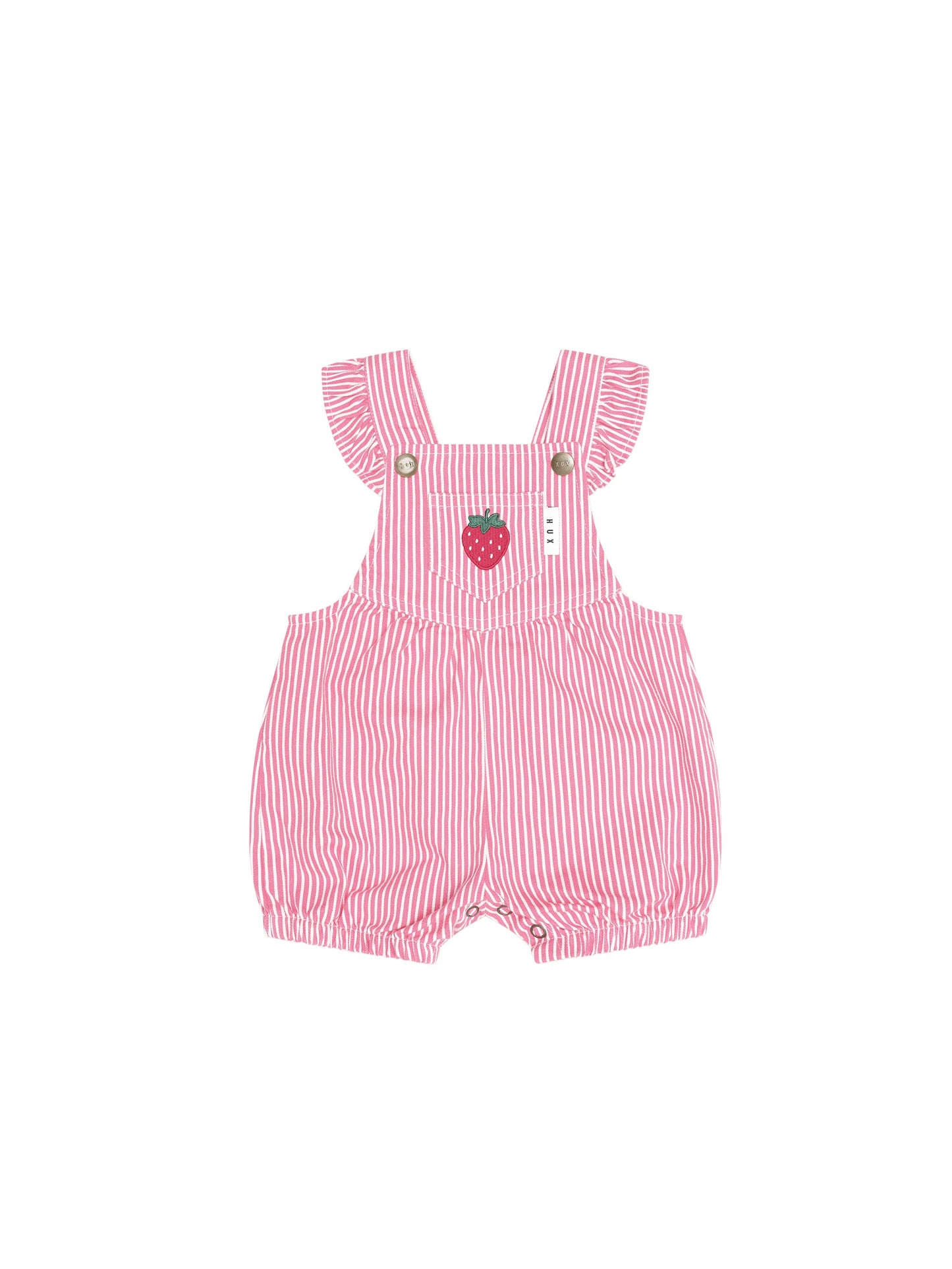 Huxbaby - Strawberry EMB Stripe Playsuit