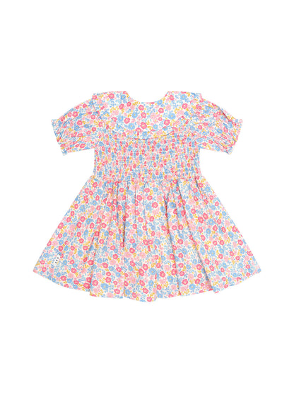 Huxbaby - Vintage Floral Shirred Collar Dress