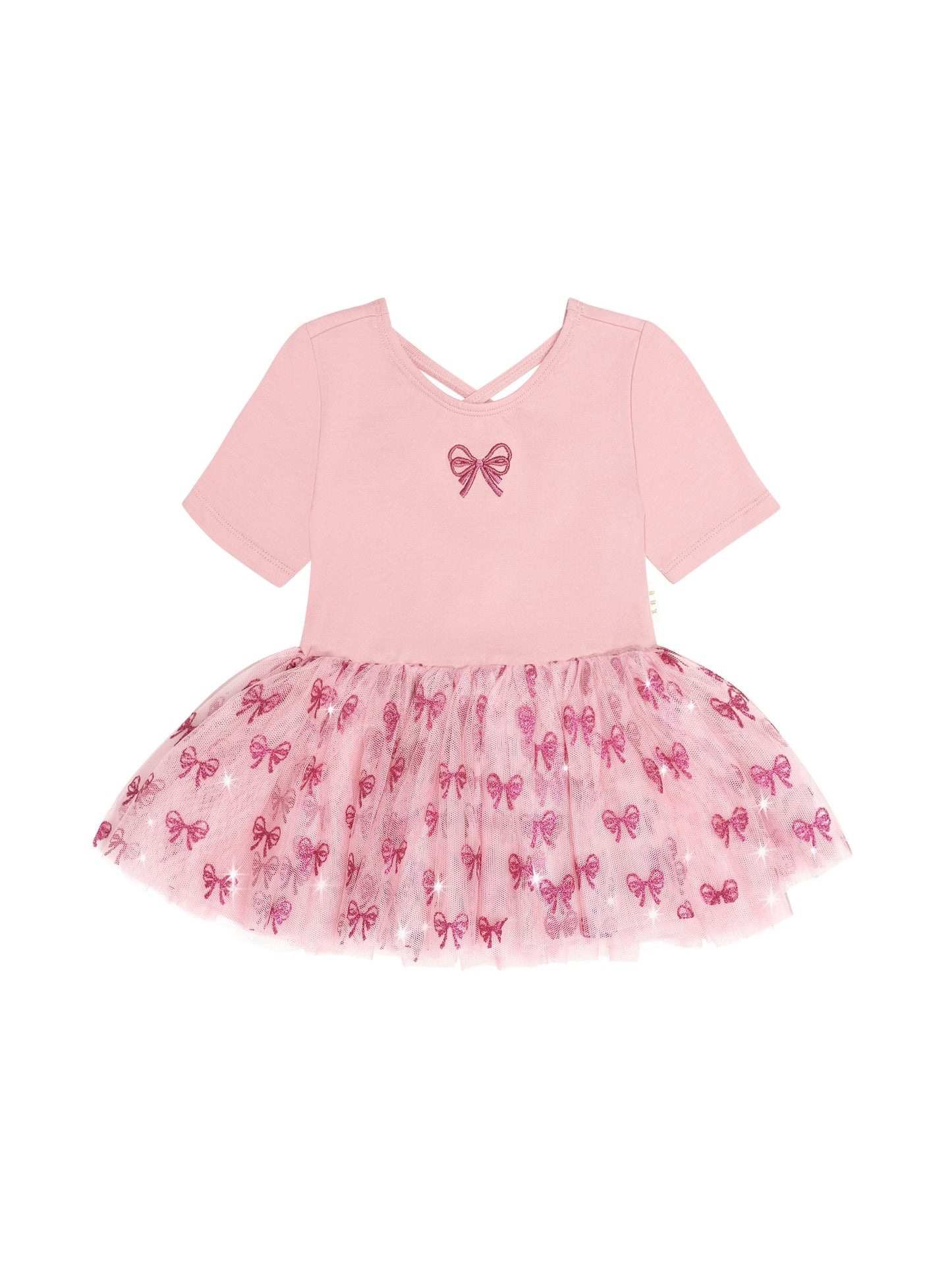 Huxbaby - Glitter Bow Tutu Tulle Dress