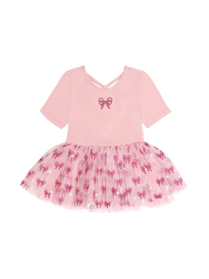 Huxbaby - Glitter Bow Tutu Tulle Dress