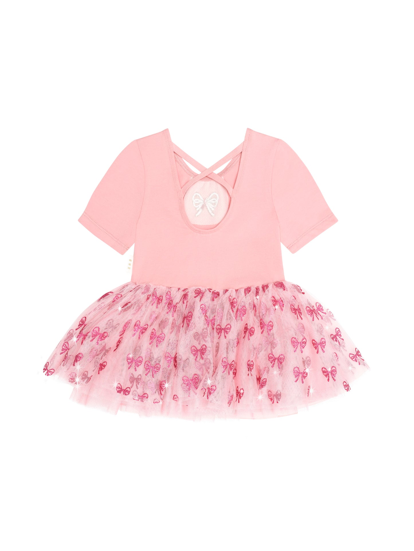 Huxbaby - Glitter Bow Tutu Tulle Dress