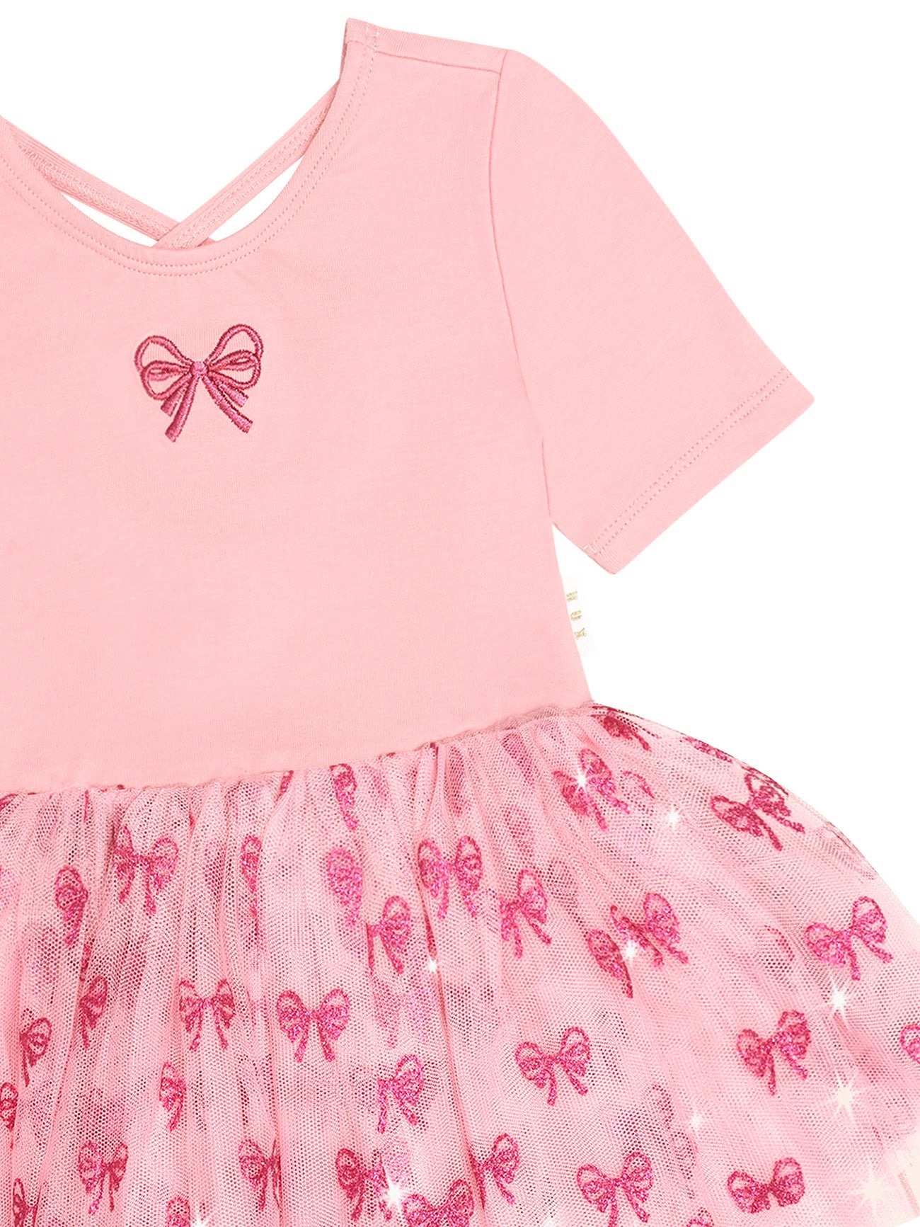 Huxbaby - Glitter Bow Tutu Tulle Dress