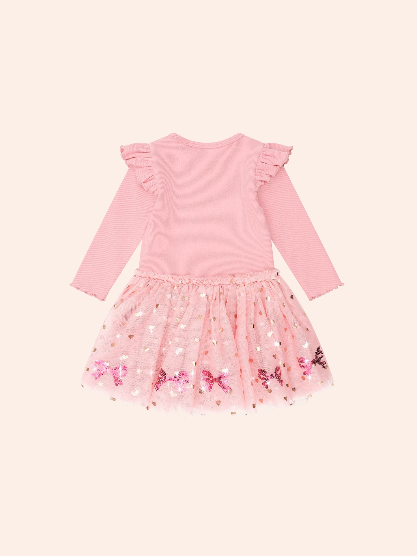 Huxbaby - Sequin Bow Tulle Dress