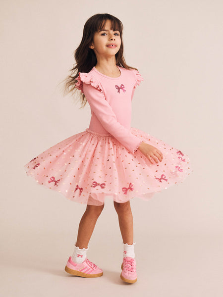 Huxbaby - Sequin Bow Tulle Dress