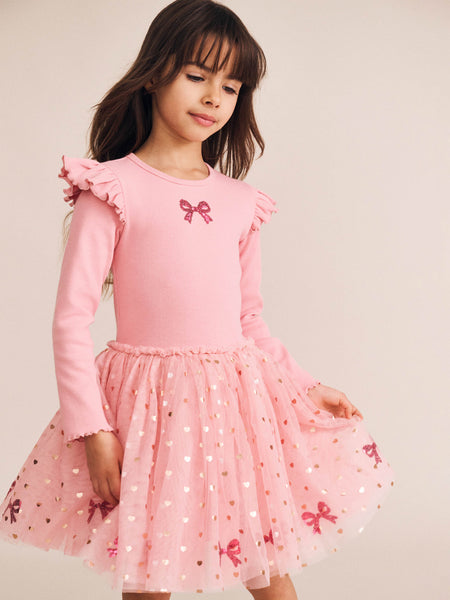 Huxbaby - Sequin Bow Tulle Dress